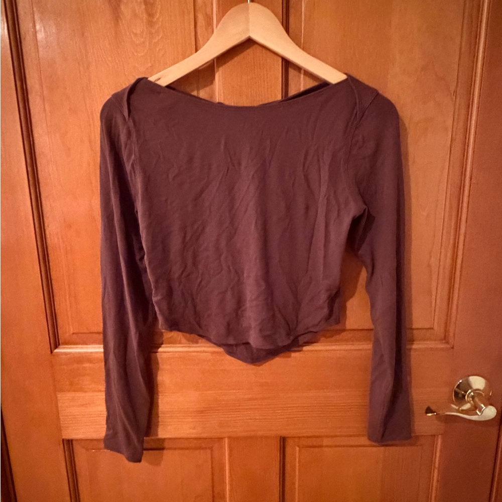 lululemon athletica Brown Long Sleeve Top